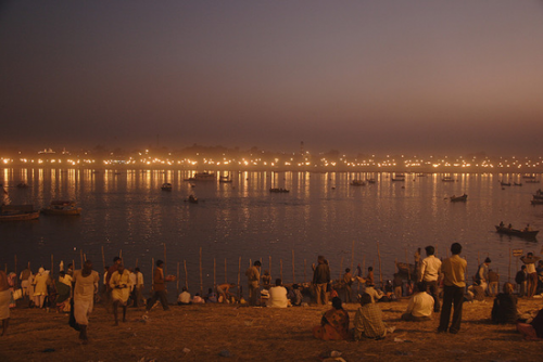 photo of people on pilgrimage at Kumbh Mela